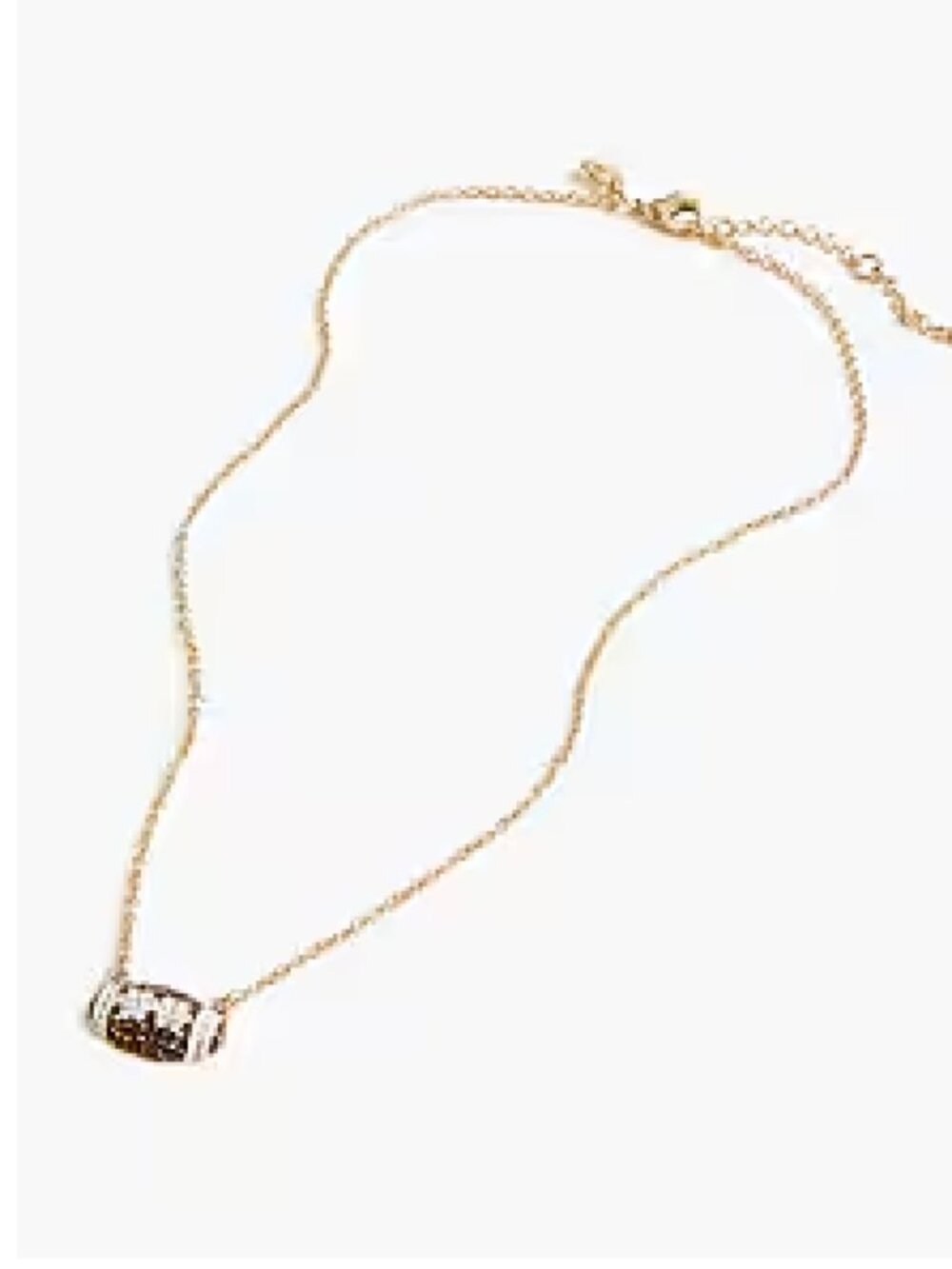 Pav eacute football charm necklace